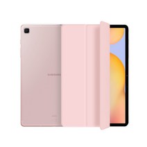 제이로드 갤럭시 탭S6라이트 클리어슬림 스마트 북커버 케이스, 베이비핑크