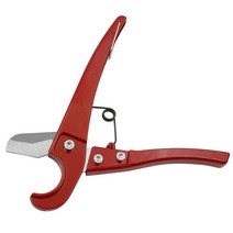 PVC CPVC PEX 폴리부텐 고무 호스 절단용 수동 절단 도구 PVC 파이프 절단기 가위 PVC PPR 호스 332mm, red, 2.red