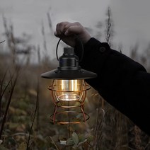감성캠핑랜턴 클래식랜턴 에디슨 캠핑랜턴 차박 조명 충전식 베어본즈 대체(비너 포함)