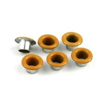 6mm 금속 구멍 와셔 가죽 공예 수리 그로멧 라운드 아이 링 신발 가방 의류 벨트 모자 100 세트, Yellow