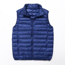 초경량 패딩 Winter Men Duck Down Vest Coat Ultralight Sleeveless Puffer Vest Jacket Fashion Stand Collar