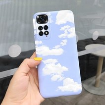하이칙스 오이스터 언더 더 시 클리터 케이스 아름다운 소녀 Xiaomi Redmi 참고 11 4G S 표지 귀여운 소프트 Fundas Pro Note11 커버
