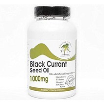 블랙 커런트 씨 오일 1000mg 90 캡슐 - 무첨가 네이처티션 보충제