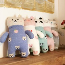 몰랑몰랑 애니멀 양말인형만들기 DIY 바느질 수업교구, 회색