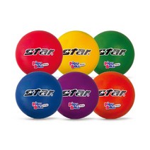 스타 피구공 2호 스펀지 공 CB852 안전한 스펀지공, 오렌지