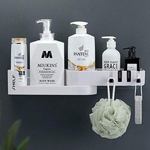 Orimade Corner Shower Caddy Stainless Steel with Hooks Wall Mounted Bathroom Shelf Storage Organizer, 1