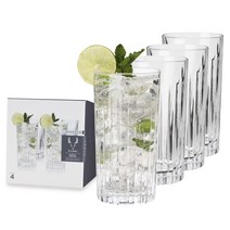 비스키 하이볼 텀블러, 4개입, Crystal