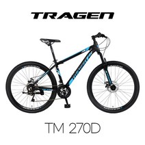 2022년 트라젠 TM270D 27.5인치 21단 알루미늄 MTB자전거, 미조립박스배송, 블랙/레드