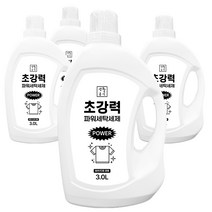 생활공식 초강력 파워 세탁세제 액상세제, 3L, 4개
