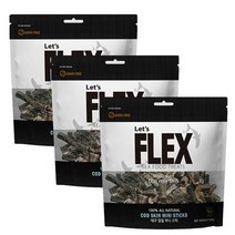 친절한도그씨 FLEX 대구껍질 미니스틱 500gx 3개 코드스킨 애견간식, 1
