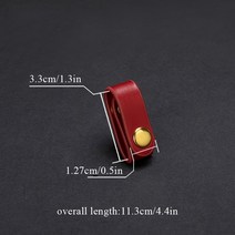 1PC 가죽 핸들 고정 벨트 가방 스트랩 후크 어깨 클립 액세서리