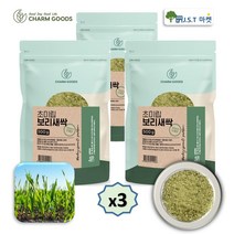 국내산 새싹보리 분말 보리새싹 가루 차 효소 효능 먹는법 500g, 3팩