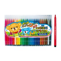 지구화학 노마르지사인펜 24색 색칠공부 색칠펜 학용품 칼라펜