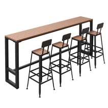 야외바테이블세트 의자 발코니 편의점 데크 난간 철제, 흰색 길이 120너비 40높이 105cm