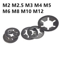 고무와셔 오링 실리콘 구리 스텐 1000500pcs m2 m2.5 m3 m4 m5 m6 m8 m10 m12 치아 starlock 푸시 온 잠금 와셔 속도 클립 빠른 속도 잠금, m12x25 500개