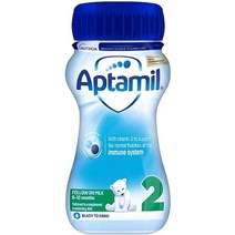 영국직송 Aptamil 압타밀 2 Follow On 베이비 밀크 (6-12 Months) Ready to Use Liquid Formula - 200ml 압타밀, 1개