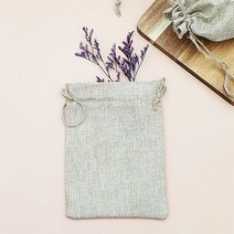 클래식 린넨 복조리 파우치 M 복 주머니 조리개 다용도 화장품 터스트 백