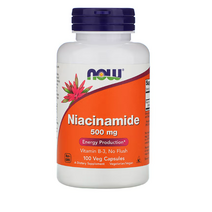 NOW Foods 나이아신아마이드 500mg 베지 캡슐 100정, 1개