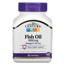 21센트리 21st century (21st 센추리) 생선 오일 1000 mg 60 소프트 젤옵션확인필수, 120 개