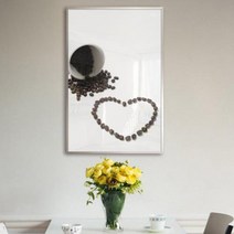 ix654-모양을깃들다 원두 중형메탈액자 그레이/3타입