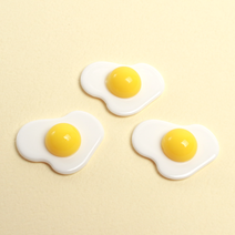 [셀프벨] 미니어처 음식 모형, 계란후라이 - 대×3EA