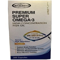 마더네스트 프리미엄 알티지 슈퍼 오메가3 (1105mg) 300정, 1개, 1105mg