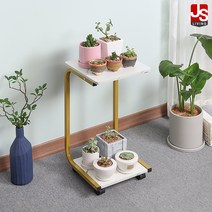JS리빙 원목 화분진열대 베란다 화분정리대 30*30*61 화이트 모젤 2단 모던 디자인 화분대 [MD_HQ&fkrrREE], (간단) 모젤 화분대