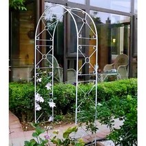 정원아치 가든아치 정원문 입구, 확인, 화이트 120cm 좌우폭