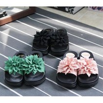 40대 여성 화려한 꽃장식 사무실 슬리퍼 여름휴가, 상세페이지 참조, 상세페이지 참조