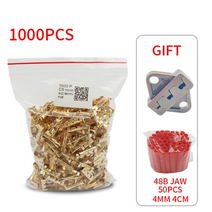 전선 커넥터 터미널부품 50pcs100pcs 453 u 자형 터미널 탭 콜드 인서트 커넥터 콜드 터미널 작은 치아 근막 터미널 0.3-1.5mm2 호환 지원, 1000개