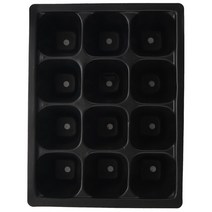 모종 6-Pack 12 Cells Seed Trays Seedling Starter Tray Humidity Adjustable Plant Kit With Dome And Base, [01] 초콜렛