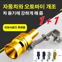 1+1자동차 터보사운드 휘파람 배기소리튜닝 배기휘슬, 4개