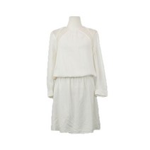SANDRO 레이온 레이스배색 원피스 화이트 (여성 S)
