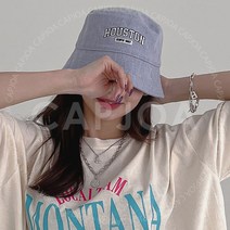 휴스턴 벙거지 남녀공용 레터링 벙거지모자