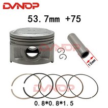 스쿠터 53.7mm STD + 25 50 피스톤 키트 야마하 YP125 Majesty MBK Skyliner XN125 Teos Maxster 125cc 5DS, 04 54.45mm