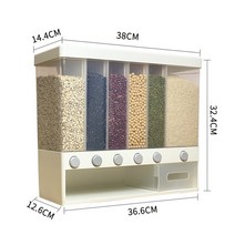 진공쌀통20kg 무선 쌀통 10kg 진공 항아리 플라스틱 원더 라이프 쌀 시리얼 분할 디스펜서 10KG 벽걸이