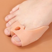 캉스앤코 무지외반증 발가락 교정 실리콘 1+1, 살구색, 2세트