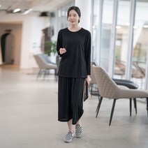 모슬린 엄마옷 통바지 티셔츠 상하세트 EST203025 마담 미시옷 중년여성의류 빅사이즈 50대 60대여성옷