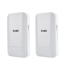 실외용 무선 방수 고출력 장거리 와이파이증폭기 KuWFi 2.4G 브리지 옥외 AP 14DBi 고 이득 안테나 기가비트 RJ45 포트 IP65 액세스 포인트, [01] 2pcs