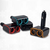 퍼즐 컬러 2구 접이식 소켓 차량용시거잭 멀티시거잭 시거잭 시거잭변환기 시거소켓 멀티소켓, 퍼즐컬러2구소켓(다이렉트-블랙)