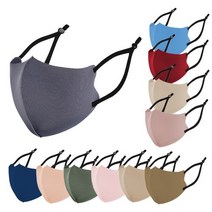 3D 네오플랜 끈조절 블랙끈 마스크/연예인 마스크/패션 컬러 마스크 12 Color