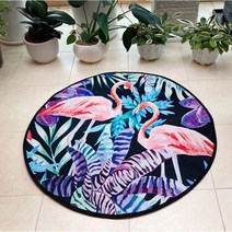 도톰한 벨벳카페트 디자인카페트 원형러그