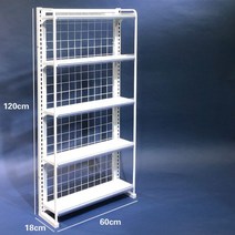 쿠키 간식 철제 진열대 가판대 컵라면 소품 렉 다이 150cm, 120x60x18cm 5단