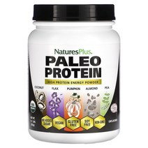NaturesPlus 팔레오 단백질 파우더 무맛 무가당 675g 1.49lbs 354853, 1.49 파운드