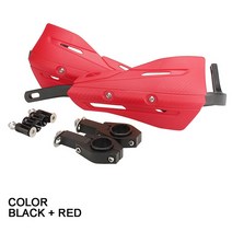 바이크 부품 범용 오토바이 핸드 가드 스즈키 RM DR 85 125 200 먼지 자전거 모토크로스 오프로드, 13 Black Red