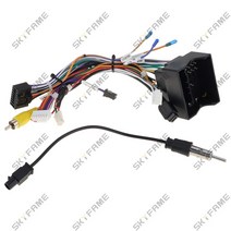 차량용스피커 SKYFAME 자동차 16 핀 스테레오 배선 하네스 Roewe 360 550 I5 RX5 RX3 I6 EI5 MG GS ZS 3 5 6 용 Canbus 박스 디코더가있, 01 Cable