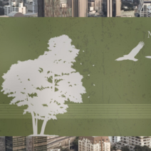 오너클랜 무점착반투명시트_숲의소리_B02_W180xH120cm, 단일