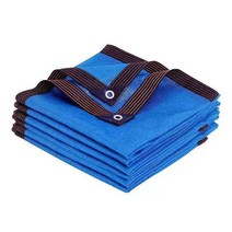 루프탑 텐트 캠핑 차박 업그레이드된 녹색 UV 보호 HDPE 플라스틱 메쉬 커버 12 바늘 심기 천막 자동차, 02 blue_10 4x6m