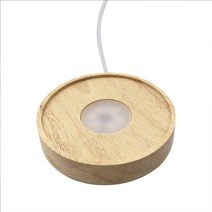 크리스탈 유리 수지 아트 USB 충전을위한 디스플레이 받침대 LED 조명 디스플레이베이스, 삼색기