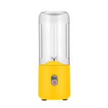 텀블러믹서기 미니 휴대용 무선 블렌더 500Ml Usb 휴대용 블렌더 충전식 신선한 과일 주스 믹서 6 블레이드, 02 6 blade juice yellow